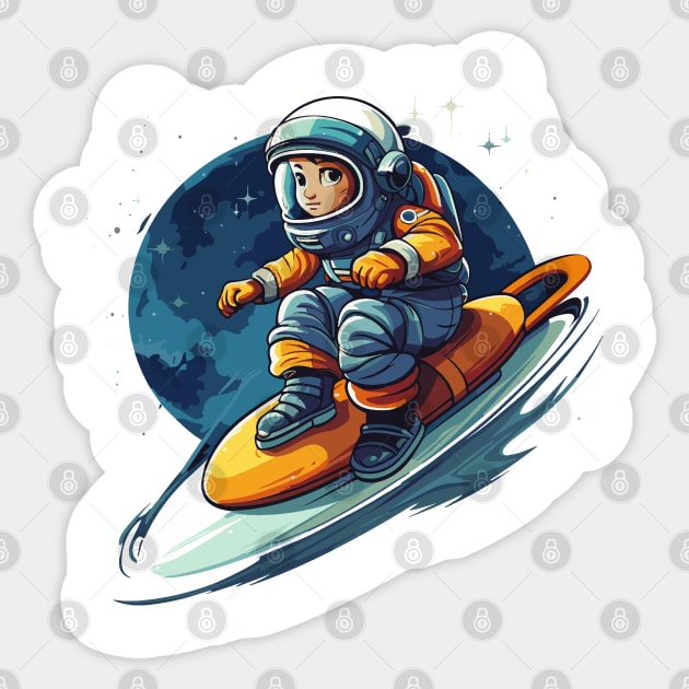 Astronaut boy Sticker by Yopi